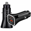 Carregador Veicular Turbo 45W 2 Saídas + Cabo para iPhone Preto - Inova CAR-3224A