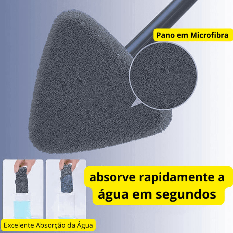 Mop de Limpeza Triangular 360° + Refil