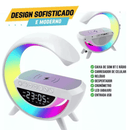 Luminária Multifuncional Carregador por Indução e Alto Falante