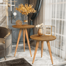 Mesinhas Lateral Redonda Sala Pé Palito Retrô