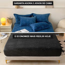 Jogo de Cama Veludo Premium ForLux [ 1 LENÇOL + 3 FRONHAS ]