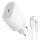 Fonte Carregador Turbo 20W USB-C Tipo C + Cabo para iPhone - Inova CAR-0094-TZ