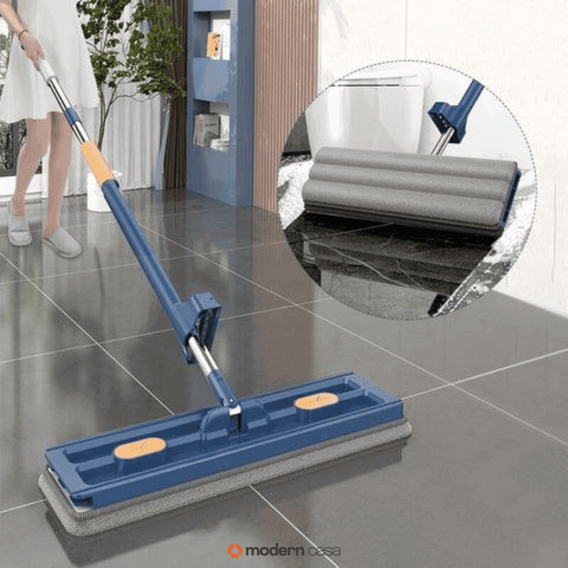 Mop de Limpeza Flat Slim 360º + Balde Retrátil