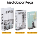 kit de Livros Decorativos 3 Peças