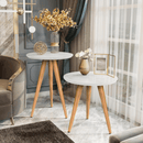 Mesinhas Lateral Redonda Sala Pé Palito Retrô