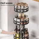 Organizador De Condimentos e Porta Temperos Rotativo