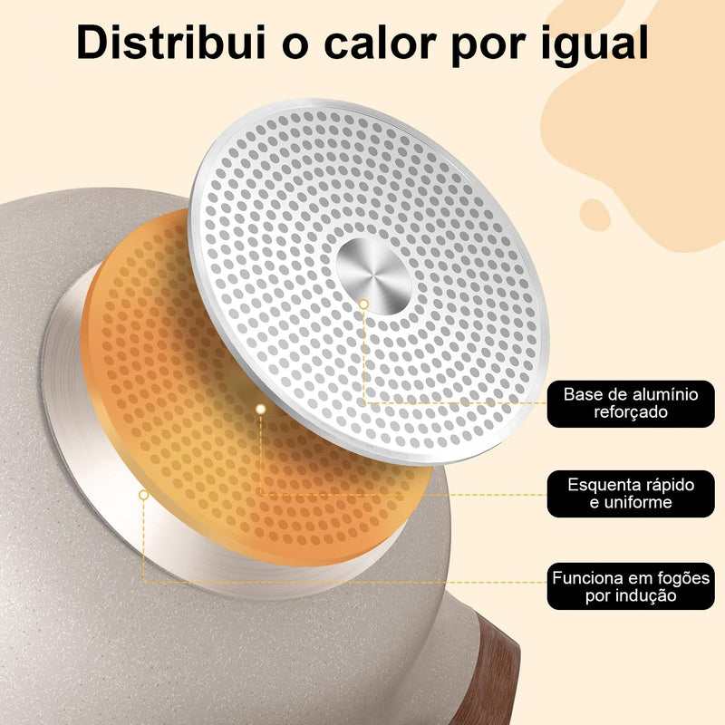 Panela Dupla 2 Sabores Antiaderente + Brinde Exclusivo!