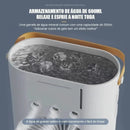 Umidificador Climatizador Portátil com Led 3 em 1