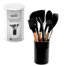 Kit Utensílios Pretos C/ 6 Peças