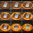 Carregador Por Indução Sem Fio Círculo Magico Mandala LED