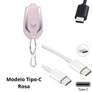 Carregador Chaveiro - Para Iphones e Tipo-C Universal - Carga 1500mAh