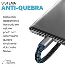 Cabo Carregador Turbo 100W 3 em 1 (Tipo C, Micro-USB e Lightning) - Altomex AL-454-3IN1