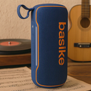 Caixa de Som Bluetooth 30W Alto-Falante Grave Potente Azul - Basike BA-RAD-123