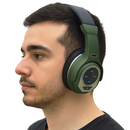 Fone de Ouvido Headset com Modo Caixa de Som Bluetooth Verde - Basike BAFON-6689