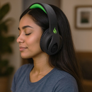 Fone de Ouvido Bluetooth Sem Fio Anti-Ruído Verde - Inova FON-6708