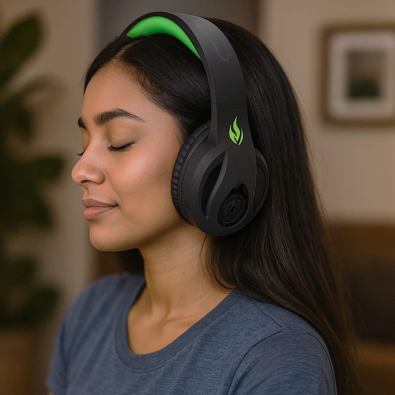 Fone de Ouvido Bluetooth Sem Fio Anti-Ruído Verde - Inova FON-6708