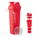 Coqueteleira Shakeira com Compartimento Suplementos Fit Whey 500ml