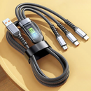 Cabo Carregador Turbo 100W 3 em 1 (Tipo C, Micro-USB e Lightning) - Altomex AL-454-3IN1