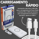 Carregador Portátil Power Bank 10000mAh Por Indução (Aproximação) Branco - Inova KV-96946