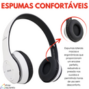 Fone de Ouvido Sem Fio Headset Bluetooth Branco - Xtrad LC-815