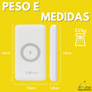 Carregador Portátil Power Bank 10000mAh Por Indução (Aproximação) Branco - Inova KV-96946
