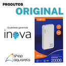 Carregador Portátil Power Bank 20000mAh 2 Portas USB Branco - Inova KV-P203