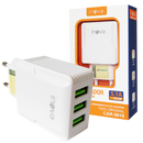 Fonte Carregador Rápido 5.1A 3 Portas USB Branca - Inova CAR-9916F