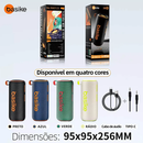 Caixa de Som Bluetooth 30W Alto-Falante Grave Potente Azul - Basike BA-RAD-123