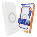 Carregador Portátil Power Bank 10000mAh Por Indução (Aproximação) Branco - Inova KV-96946