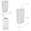 Power Bank Carregador Portátil 30000mAh com 3 Cabos (Lightning, Micro-USB e Tipo C) - Inova KV-12059