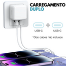 Fonte Carregador Rápido 40W Turbo 2 Saídas USB-C Tipo C - Altomex AL-8209