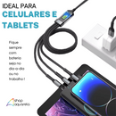 Cabo Carregador Turbo 100W 3 em 1 (Tipo C, Micro-USB e Lightning) - Altomex AL-454-3IN1