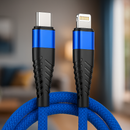 Cabo Carregador 30W Turbo 2 Metros Tipo Reforçado em Nylon para iPhone - Inova CBO-20017