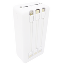 Power Bank Carregador Portátil 30000mAh com 3 Cabos (Lightning, Micro-USB e Tipo C) - Inova KV-12059