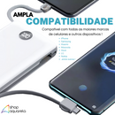 Carregador Portátil Power Bank 20000mAh com 3 Cabos (Lightning, Micro-USB e USB-C) Branco - Inova KV-P204