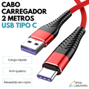 Cabo Carregador Rápido 3.4A 2 Metros USB Tipo C - Inova CBO-6011