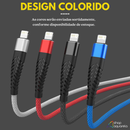 Cabo Carregador 30W Turbo 2 Metros Tipo Reforçado em Nylon para iPhone - Inova CBO-20017