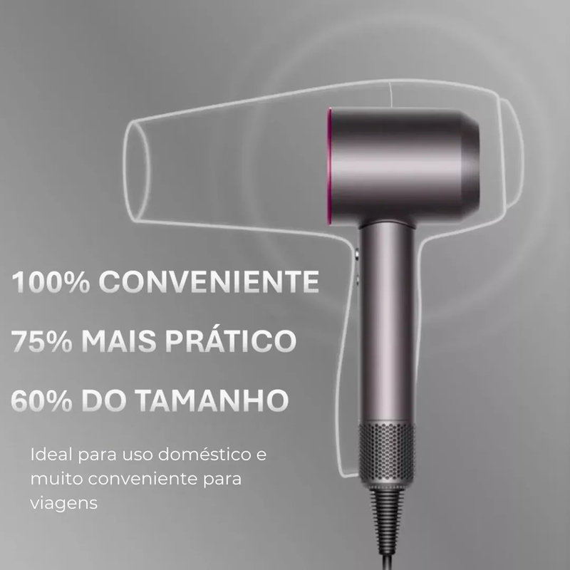 Secador de Cabelos Alisador e Modelador 5 Encaixes 110V Vermelho - Inova CFT-12337-5