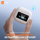 Fone de Ouvido Bluetooth Sem Fio TWS Auricular com Tela Touch - Basike BAFON-6697