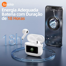 Fone de Ouvido Bluetooth Sem Fio TWS Auricular com Tela Touch - Basike BAFON-6697