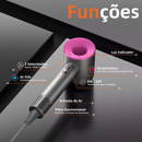 Secador de Cabelos Alisador e Modelador 5 Encaixes 220V Rosa - Inova CFT-22337-5