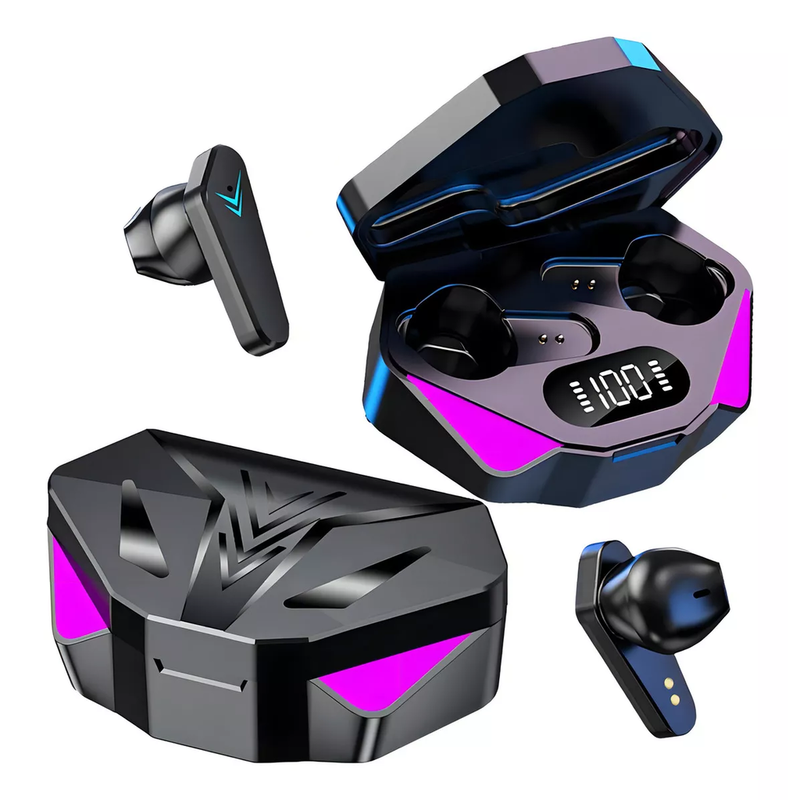 Fone de Ouvido Gamer Bluetooth TWS LED - Altomex A-607-A