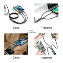 Cabo Carregador Turbo 100W 3 em 1 (Tipo C, Micro-USB e Lightning) - Altomex AL-454-3IN1