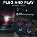 Caixa de Som LED Com Fio USB para Computador PC Notebook - Kapbom KA-RO800