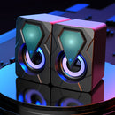 Caixa de Som LED Com Fio USB para Computador PC Notebook - Kapbom KA-RO800