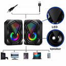 Caixa de Som LED Com Fio USB para Computador PC Notebook - Kapbom KA-RO800