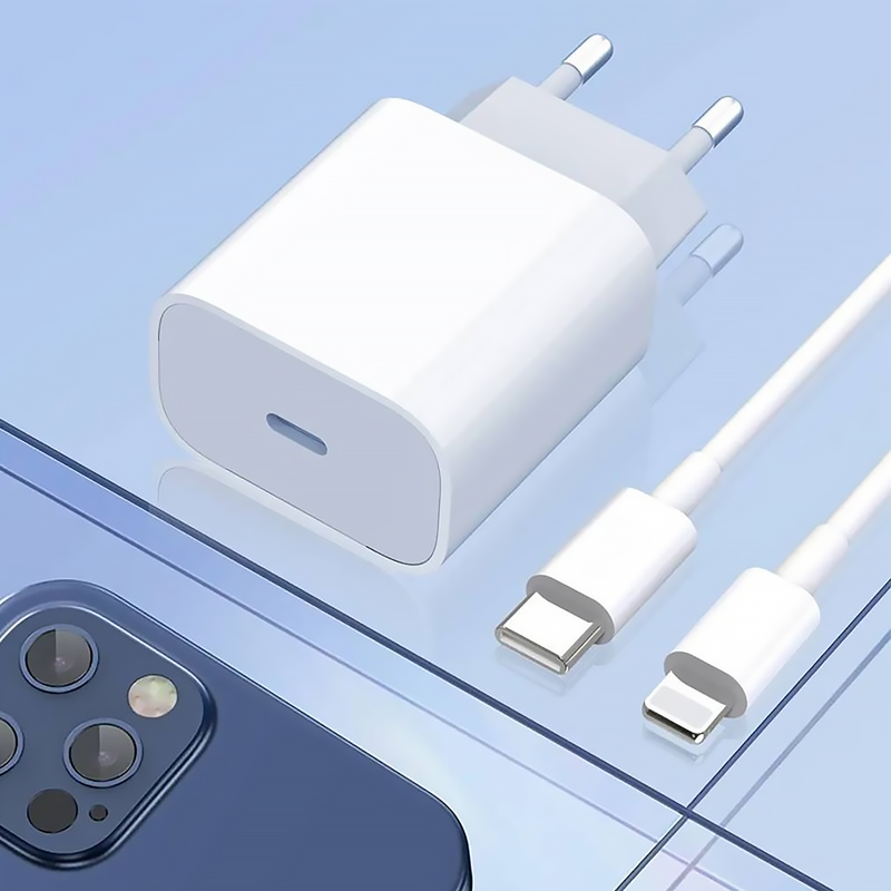 Fonte Carregador Turbo 20W USB-C Tipo C + Cabo para iPhone - Inova CAR-0094-TZ