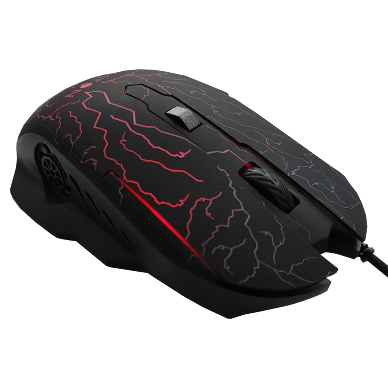 Mouse Gamer Com Fio USB 2400DPI LED 6 Botões para Jogos - Inova MOU-8775