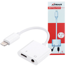 Adaptador Duplo Carregador e Áudio Lightning/P2 para iPhone - Xtrad XT-2141