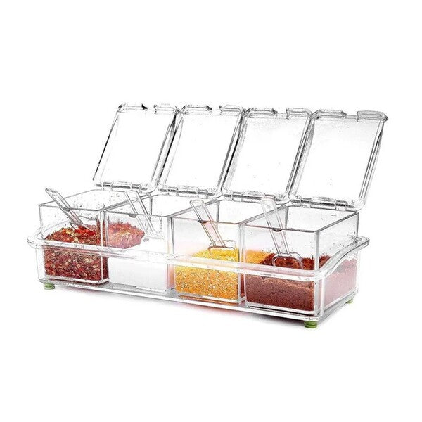 Porta Temperos com 4 Potes